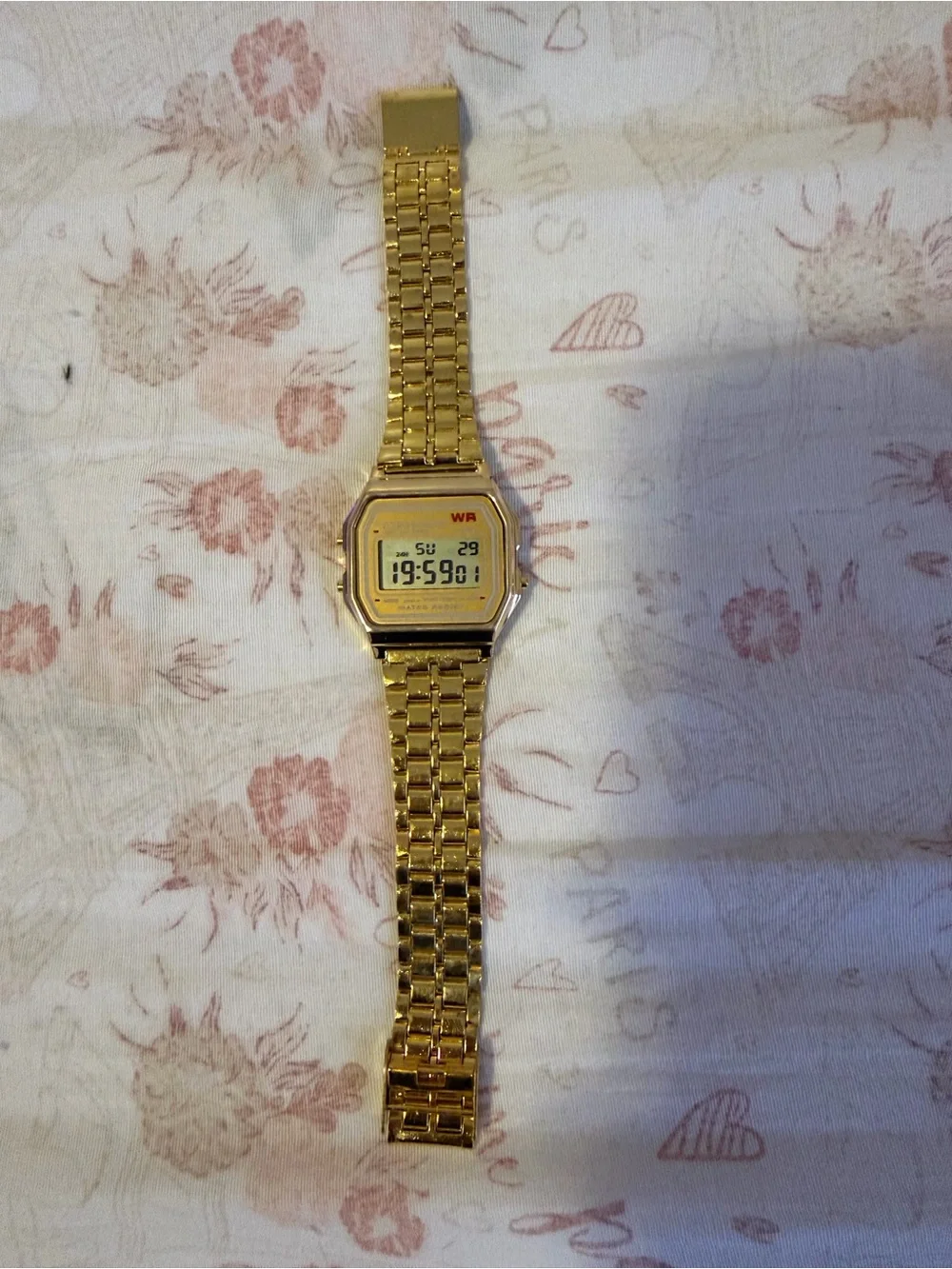 Classic Stainless Steel Digital Watch